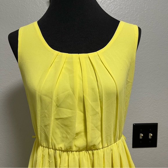 Papaya Sun Yellow Sleeveless Knee Length Spring Dress Size MEDIUM - Picture 2 of 8